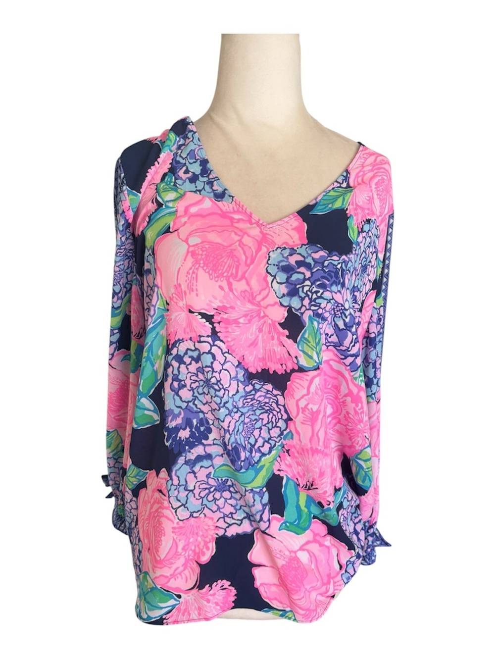 Lily Pulitzer Hey Hey Bouquet print blouse